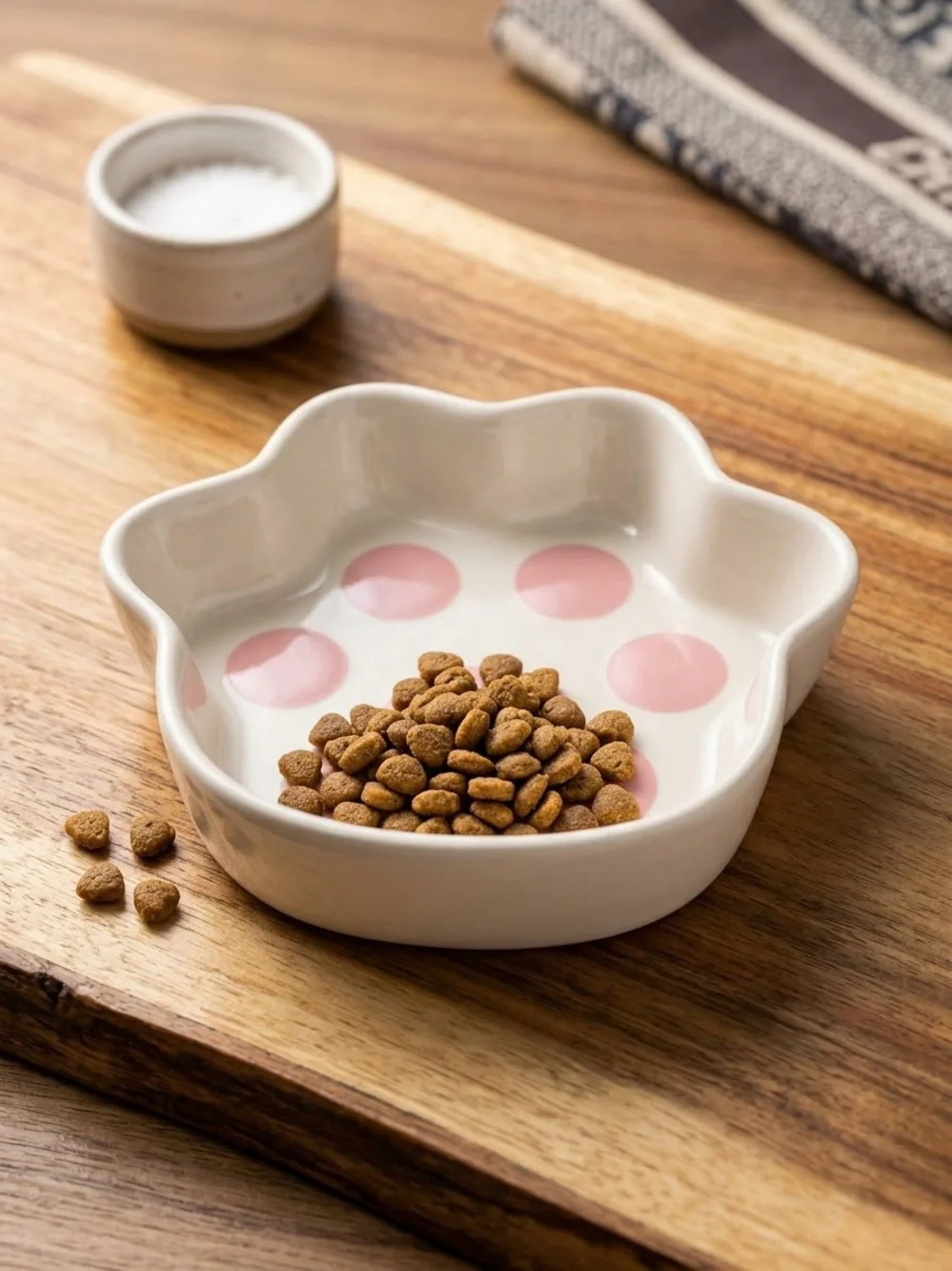 Cat Paw Ceramic Bowl - Pink